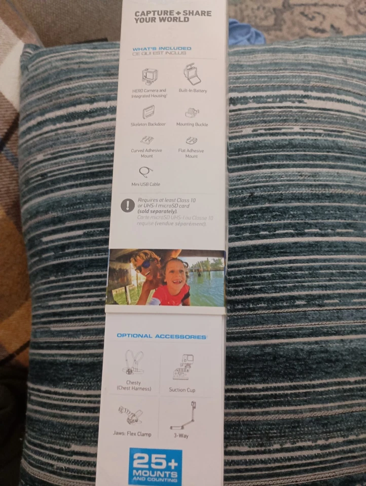 GoPro HERO Model HWBL1 waterproof to 40 Meters NEW Sealed in the Box BLACK  - Image 2 of 4