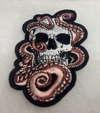 Skull And Tentacles Iron On /Sew On Patch