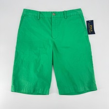 Polo Ralph Lauren Boys Green Chino Shorts Size 14 New NWT 323736959011 Spring II
