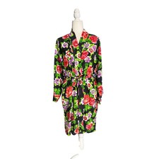 Vintage 90s Victoria's Secret Gold Label Floral Robe   One Size