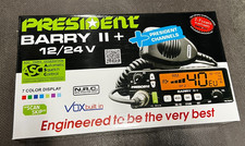 President BARRY II ASC CB Radio AM/FM 12/24V USB VOX Roger Beep
