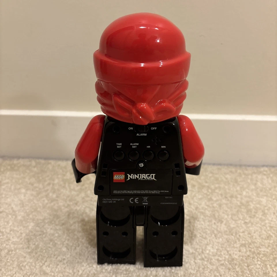 Lego Ninjago Kai 9.5" Tall Toy Figure Digital Alarm Clock Master Spinjitzu 2014 - Image 2 of 4