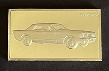 1965 - Ford Mustang Sterling Silver Art Bar - Franklin Mint. 1.924 Troy Oz. ASW