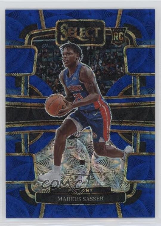 2023-24 Panini Select Concourse Blue Scope Prizm 125/249 Marcus Sasser #70 18m3