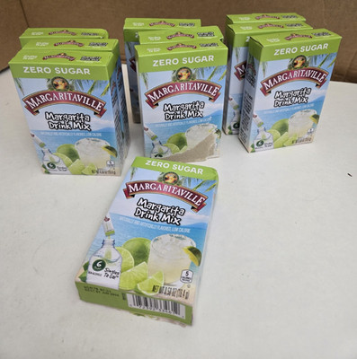 ZERO SUGAR Margaritaville Margarita Drink Mix Singles to Go 6 x10 Boxes Exp 6/26