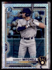2021 Bowman Chrome Prospects Baseball Mojo Garrett Mitchell Brewers BCP-129