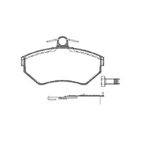 Bremsbelagsatz Scheiben 19,4 Mm Triscan Iam-Expertise FüR U.A. VW Passat