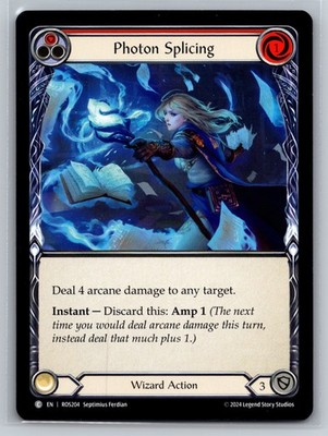 Photon Splicing ROS204 C Red Flesh and Blood Rosetta Wizard Action Arcane Card