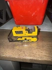 4" Bulldozer Tonka Truck Yellow Black Pressed Steel vintage