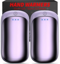2 Pack Rechargeable Hand Warmers Portable Electric Pocket Heater 3-Speed 6H