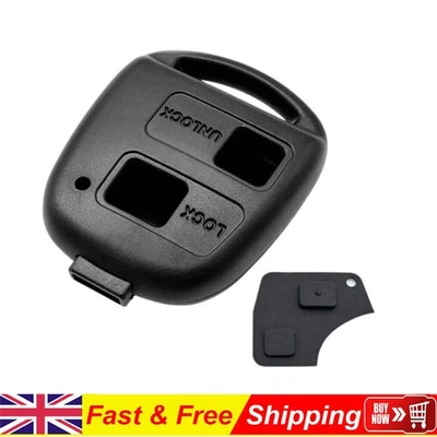 2 Button Remote Car Key Fob Case Shell For Toyota Yaris Corolla Prado Tarago