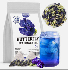 Butterfly Pea Flower Tea 40 Bags Brew Iced Tea Cooking Baking Decoration