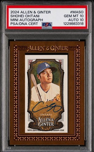 2024 TOPPS ALLEN & GINTER MINI AUTO #MA-SO SHOHEI OHTANI PSA 10/10