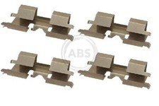 4x A.B.S. 1662Q Zubehörsatz Scheibenbremsbelag Hinten für MAZDA RX-8 (SE, FE)