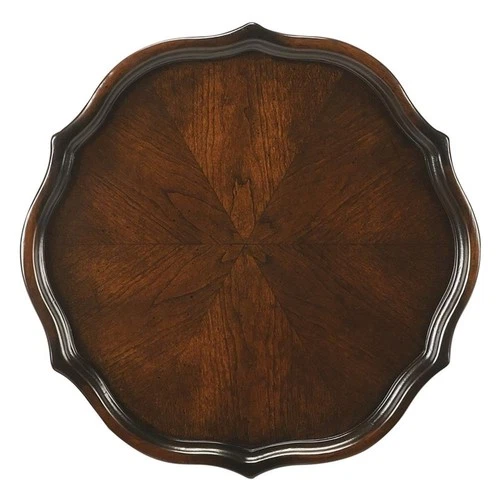 Butler Specialty Chatsworth Wood Pedestal Plant Stand / Drink Table - Cherry - Picture 4 of 4