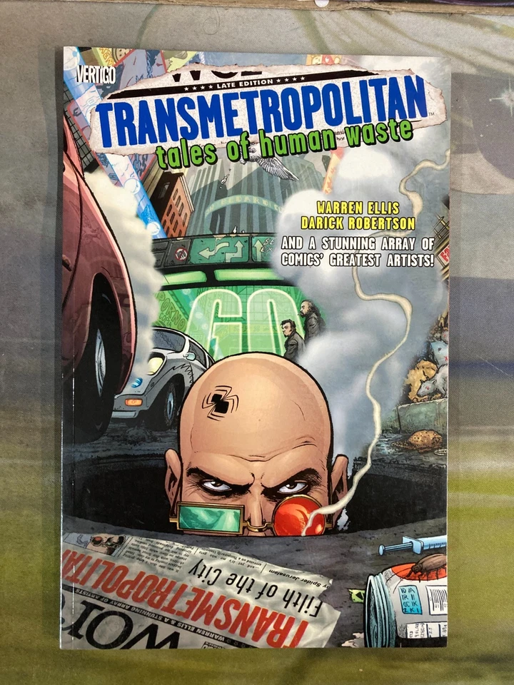 Lote de novela gráfica transmetropolitana TPB #0-2, 4-10 Warren Ellis Vertigo Foto 2 de 4