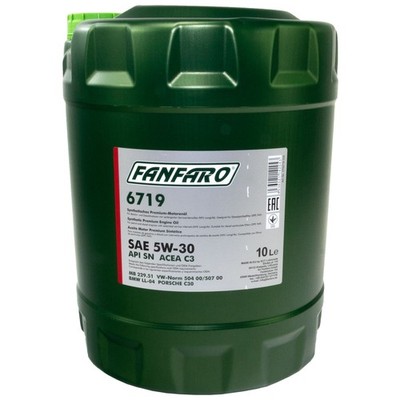 Motoröl FANFARO 5W-30 API SN Motorenöl Motor Öl BMW VW Mercedes 10 Liter