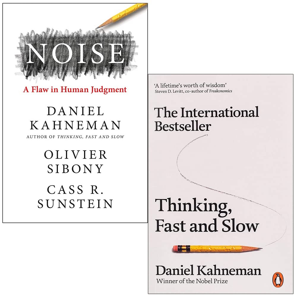 Daniel Kahneman 2 Books Collection Set (Noise,Thinking, Fast and Slow) PB NEW