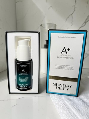 SUNDAY RILEY A+ HIGH DOSE RETINOID RETINOL SERUM FULL SIZE 1 FL OZ / 30 ML NEW