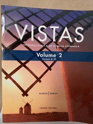 Vistas Paperback Jos A. Blanco  In Very Good Conditions: Fast Shipping
