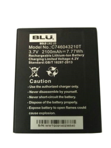 C746043210T Battery For BLU Studio 5.0 K 2100mAh 3.7V - Photo 1 sur 2