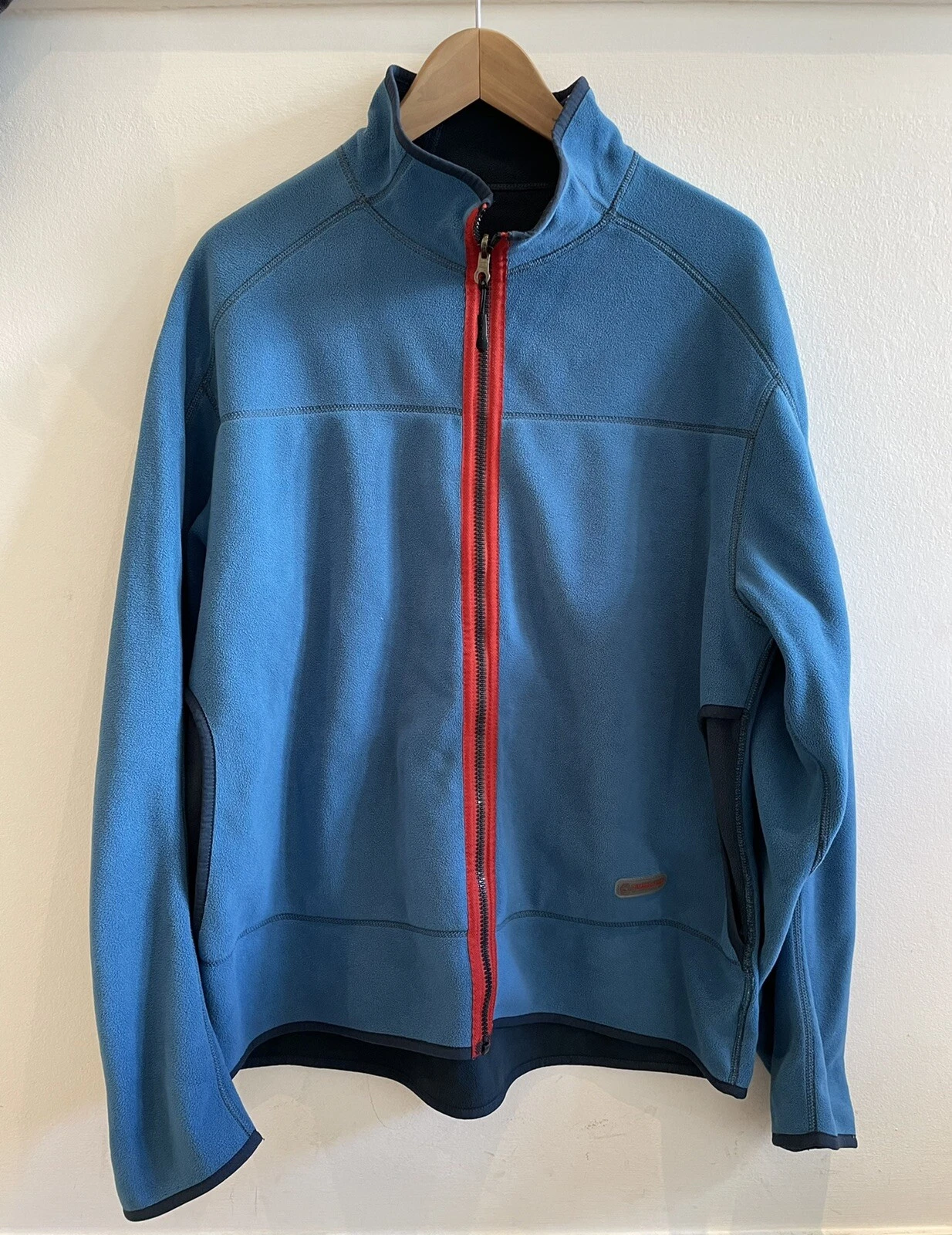 Unisex Timberland Reversible Fleece Large Blue Full Zip Up Casual