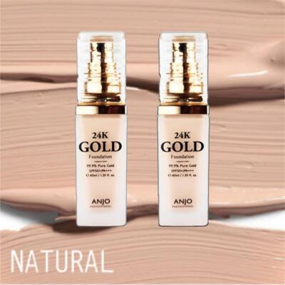 ANJO 24k Gold Foundation Lichtschutzfaktor 50+, PA+++, koreanische Kosmetik, Kbeauty, Probe
