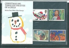 GB - PRESENTATION PACKS - 1981 - CHRISTMAS