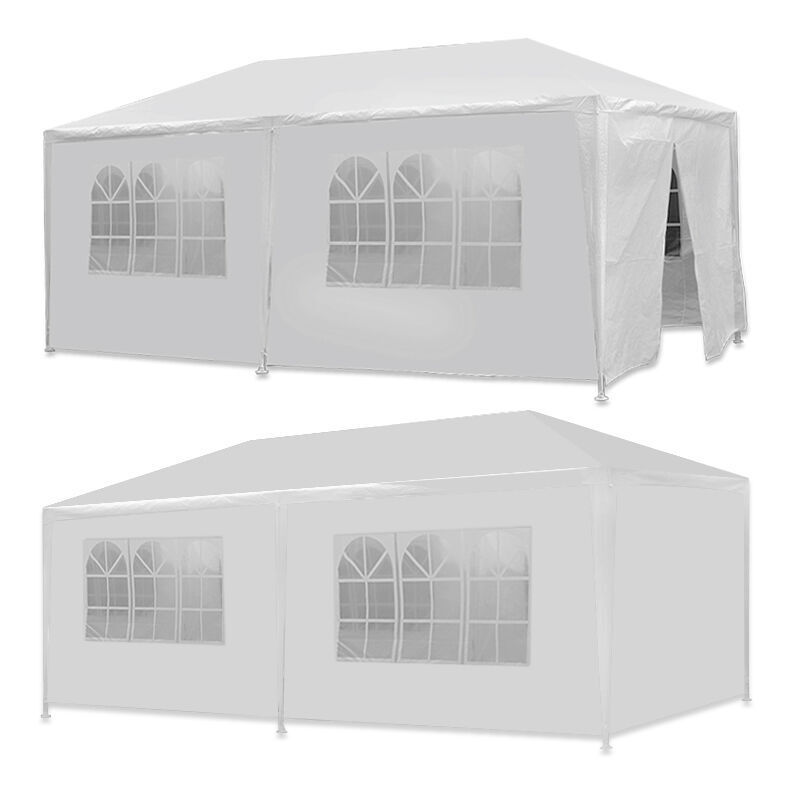10'x10'/20'/30' Canopy Party Tent Carport Wedding With Side Wall