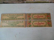 Old Homestead Cheese Box 5lb Swift's Brookfield Box Slats Signs 12 1/4" x 3 1/2
