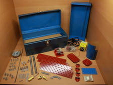GILBERT ERECTOR ACTION SETS LOT MANUALS METAL BOX 1964 1973 XFRM  LOTS MORE