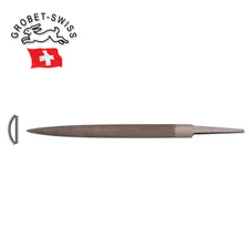 Grobet Swiss Precision Half-Round File, 6" Length & 15.0mm Width (Cut 00 - Cut4)