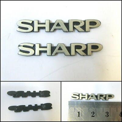 Genuine SHARP Audio Equipment Badge Logo Emblems (30mm) - No Pins
