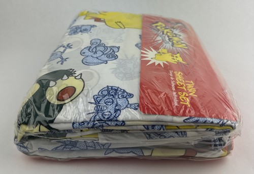 Nintendo Pokemon TWIN SHEET SET New 1999 Springs Home USA NOS Bedding Vintage - Picture 9 of 15