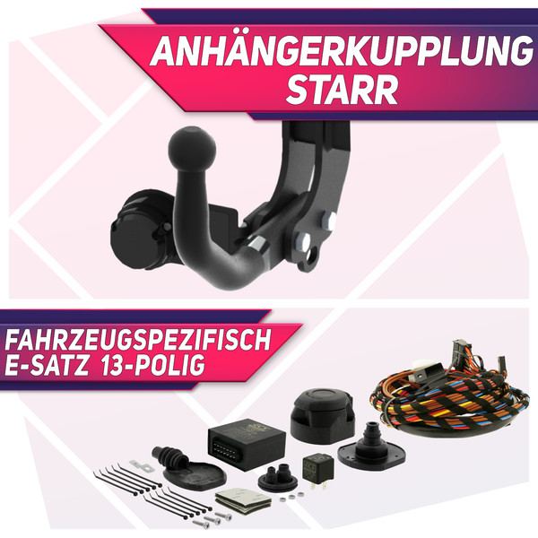AHK Starr+Es 13P Spez ECS FüR Peugeot Expert 2 II (Auch L2) 07-16 Mit Vorb.-image
