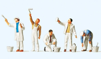 Preiser 10477 Maler 5 Figuren 1:87 H0 Neu + OVP
