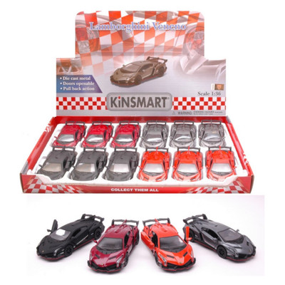 LAMBORGHINI VENENO cm 12 (1 Modellino a Scelta) 1:36 Kinsmart Die Cast