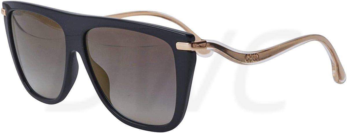 Jimmy Choo Browline Suvi/S 807FQ 58-13-145 Black/Gold Woman  display picture 1