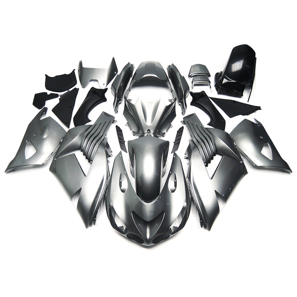 Full Silver Bodywork For Kawasaki ZX-14R ZZ-R1400 2006 07 08 09 10