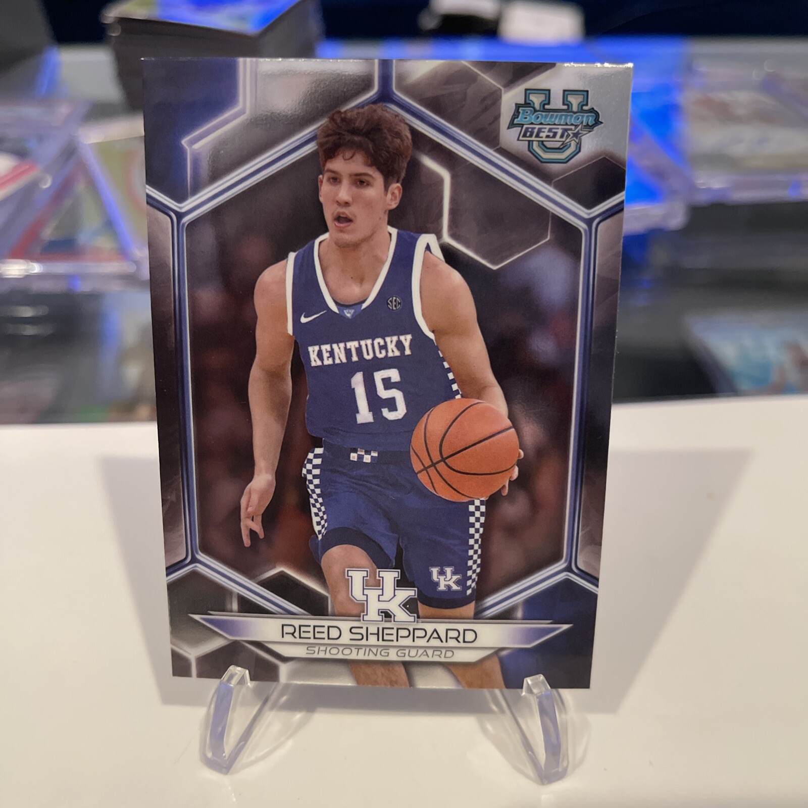 2023-24 Bowman Best University #42 Reed Sheppard Kentucky Rockets 🔥