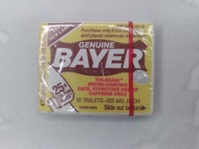 Vintage Bayer Aspirin UNOPENED Expired 8/1990