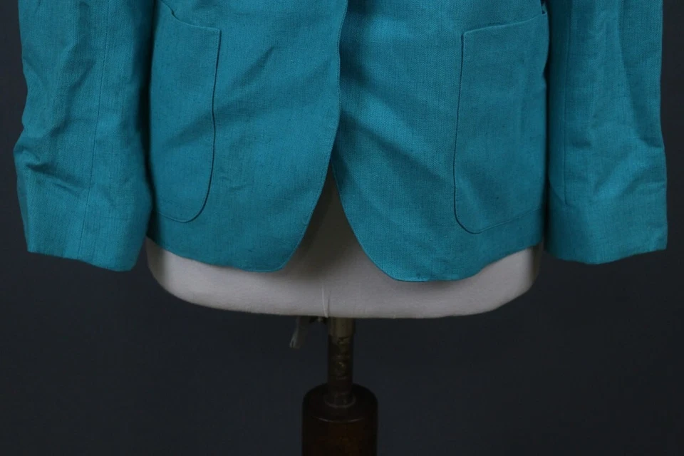 Jaqueta Blazer Mondi Teal Manga Longa Um Botão Confortável Tamanho 8 - Imagem 3 de 4