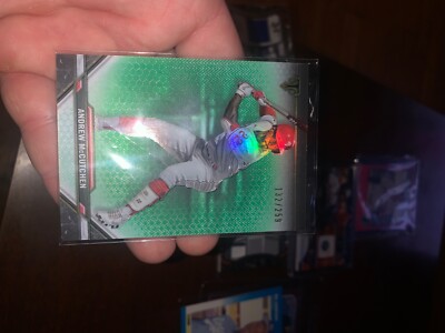 Andrew McCutchen triple threads green parallel numbered 
