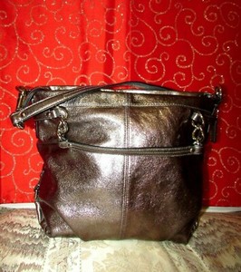 coach shoulder bolsa red