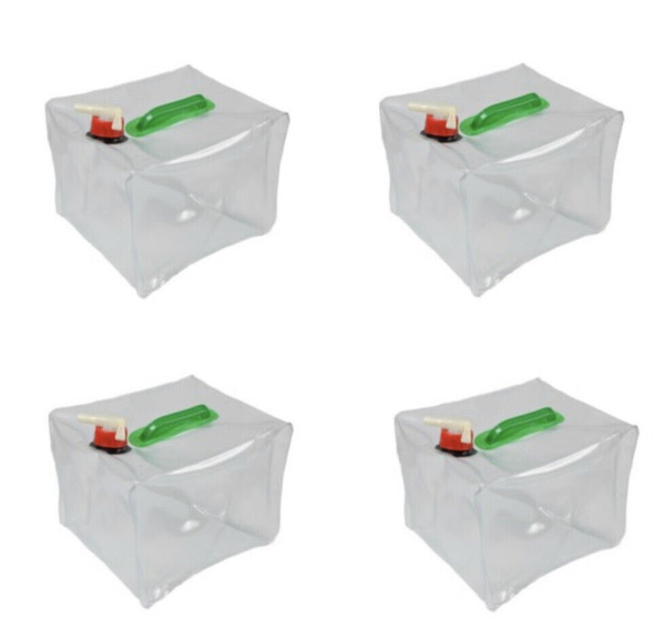 4X 10L Kanister Leerkanister Wasserkanister Campingkanister Faltbar Mit Hahn-image