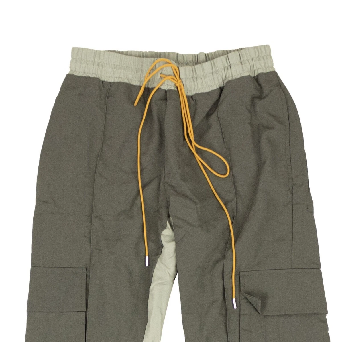 NWT RHUDE Dark And Light Grey Nylon Cargo Flight Pants Size XL