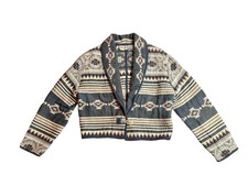 Vintage 1980s 1990s Tapestry Cropped Jacket Western Wear Sz M