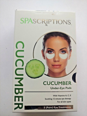 SPAscriptions Cucumber Under-Eye Pads/ Vitamins A, C, E 5 Pairs Eye Treatments