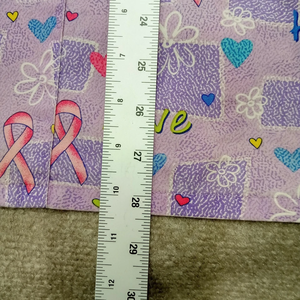 Exfoliantes Sb Mujer 2XL Cinta Cáncer Estampado Púrpura Rosa Manga Corta Bolsillo Foto 4 de 4