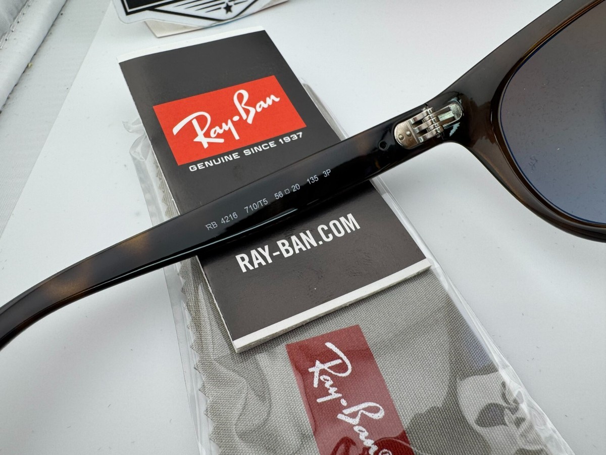 RAY-BAN RB4216 710/T5 LIGHT HAVANA BROWN GRADIENT POLARIZED 